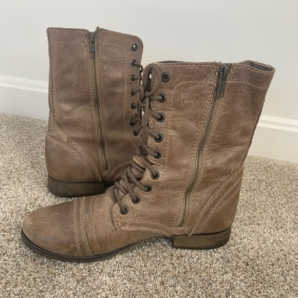 Steve Madden Women’s Light Troopa Combat Boots - Picture 1 of 2